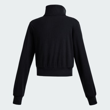 Ribbed Collar Full-Zip Track Top