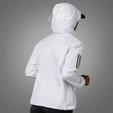 Coupe-vent Own the Run Hooded Running Blanc Femmes Running