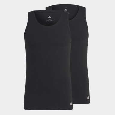 Men Sportswear Black Active Flex Cotton Tank Top Underwear