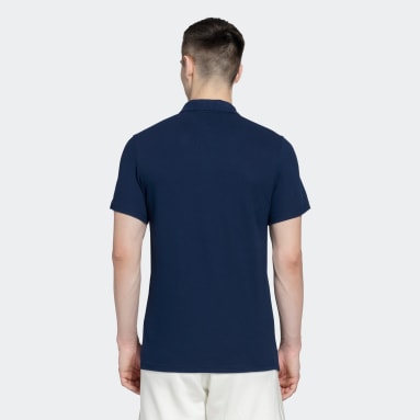 Men Training Blue ESSENTIALS BASE POLO SHIRT