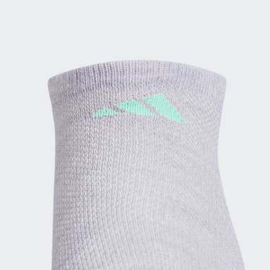 Women's Training Grey Superlite Stripe No-Show Socks 3 Pairs