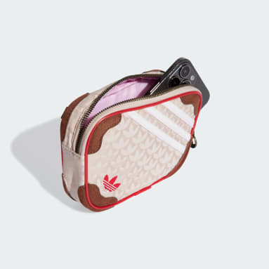 กระเป๋าสะพายข้างหนังซูเอดขนาดเล็ก Trefoil Monogram Jacquard