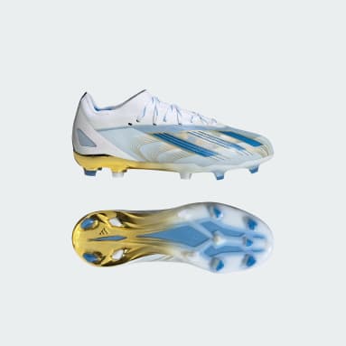 X CRAZYFAST MESSI LC.1 FG J Branco Kids Futebol