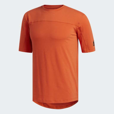 Camiseta City Base Naranja Hombre Gimnasio Y Entrenamiento