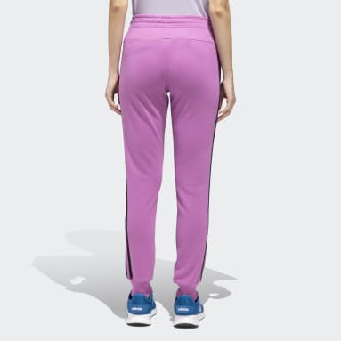 Women Training Purple 3 STRIPED FRENCH TERRY CUFFED PANTS