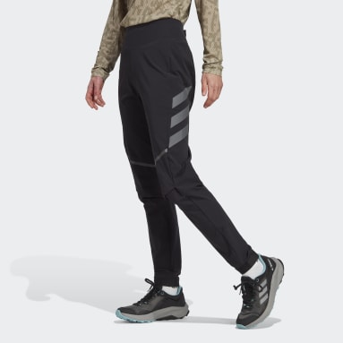 Women TERREX Black Terrex Agravic Hybrid Trail-Running Pants