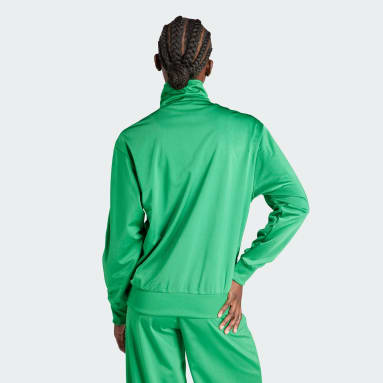 Ženy Originals zelená Sportovní bunda Adicolor Classics Loose Firebird