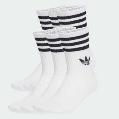 3-Stripes Crew Sokker, 6 par