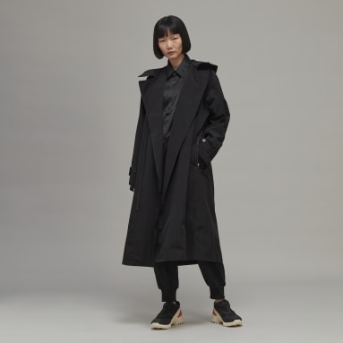 Abrigo Con Capucha Classic Dorico Nylon Negro Mujer Y-3