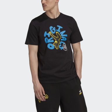 Polera Unite Estampada Negro Hombre Originals