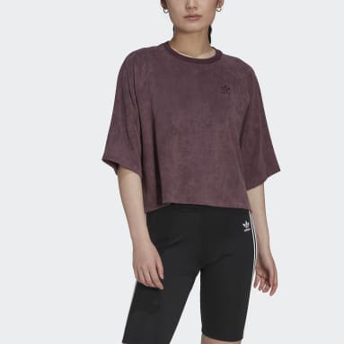 Ženy Originals červená Tričko Adicolor Classics Suede