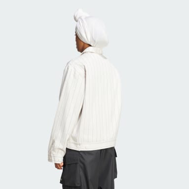 Pinstripe Harrington Jacke