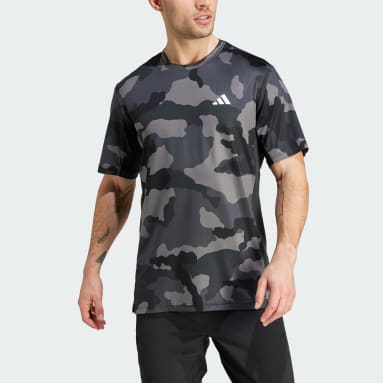 Camiseta Estampada Train Essentials Camo