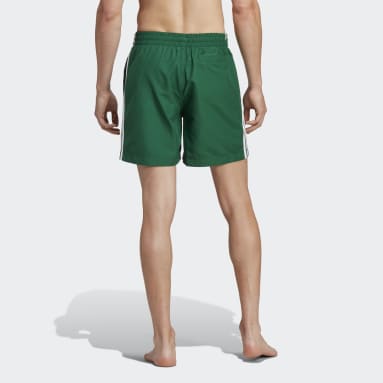 Men's Originals Green Originals Adicolor 3-Stripes Swim Shorts