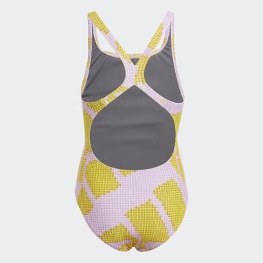 Girls sportswear Yellow 아디다스 x 클래식 레고 스윔수트