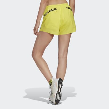 Women's adidas by Stella McCartney Yellow adidas by Stella McCartney TruePace Running Shorts