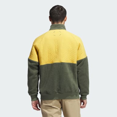 남성 Golf Green 아디크로스 패디드 플리스 하프집 재킷