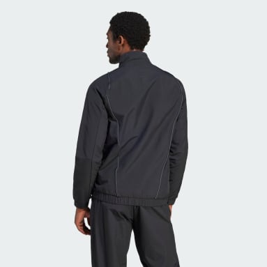 Männer Rugby All Blacks Rugby Trainingsjacke Schwarz