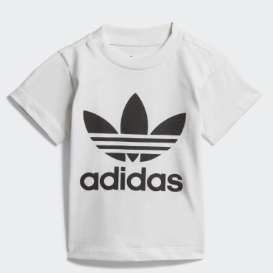 T-shirt Trefoil blanc Bambins & Bebes 0-4 Years Originals