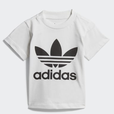 Infant  Toddler Originals White Trefoil Tee