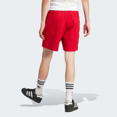 Shorts Monograma Estampados Rojo Hombre Originals