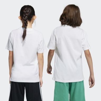 T-shirt de Algodão Essentials Branco Criança Sportswear