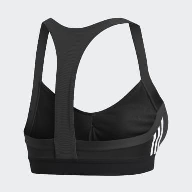 Top deportivo All Me 3 Franjas Negro Mujer Training