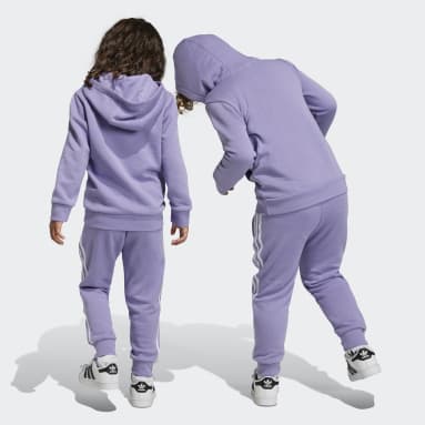 Conjunto Sudadera con Gorro Adicolor Violeta Niño Originals