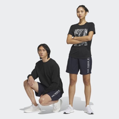 Gym & Training Blue 워딩 루즈 핏 우븐 쇼츠