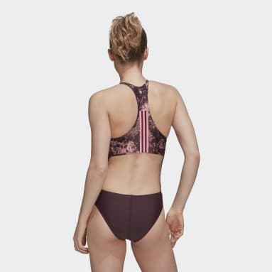 Frauen Schwimmen Melting Salt Badeanzug Rot