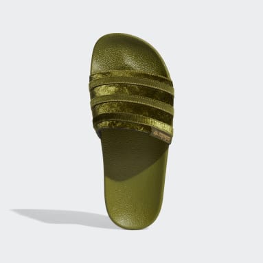 Chanclas adidas sale verde militar