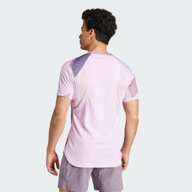 Adidas Men's T-Shirt - Purple - L