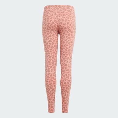 Girls Originals Pink Animal Allover Print High Waist Leggings