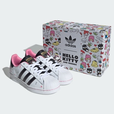 Tenis Superstar adidas Originals x Hello Kitty and Friends para Niños Rosa Niño Originals
