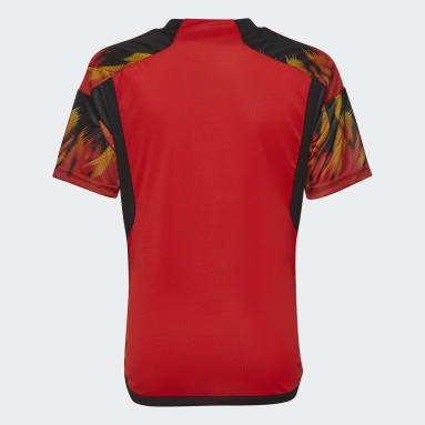 Youth 8-16 Years Soccer Red Belgium 22 Home Jersey