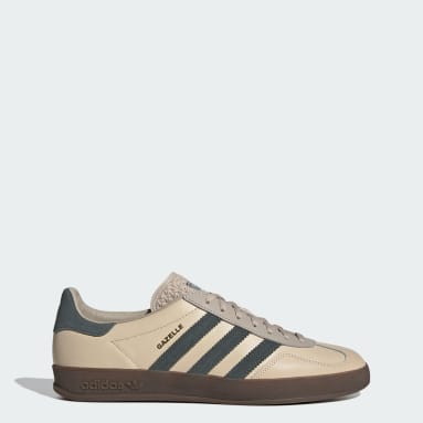 Mens khaki gazelles best sale