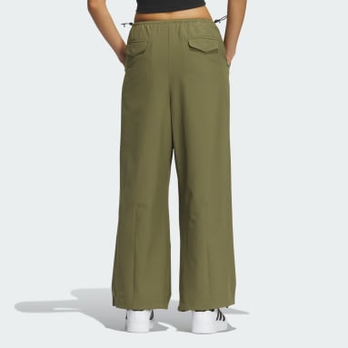 Women Originals Green Oversized Pants