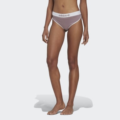 Tanga adicolor Comfort Flex Cotton Wide Side confezione da 2 Adidas Donna Abbigliamento Intimo Mutande Perizomi 