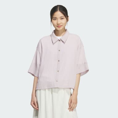 SOFTLUX シアー ルーズフィット 襟付き 半袖シャツ