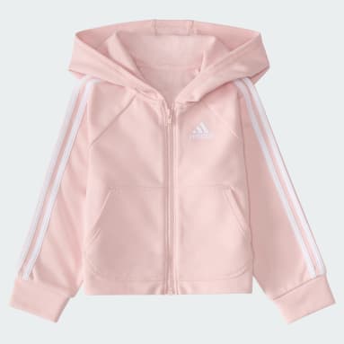 Adidas stadium jacket pink sale