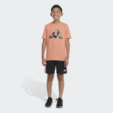 T-shirt à logo camouflage Orange Adolescents 8-16 Years Entraînement