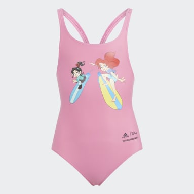 Girls Swimming Pink Disney Princess Swimsuit