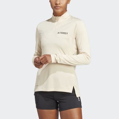 Frauen TERREX TERREX Multi Half-Zip Longsleeve Beige