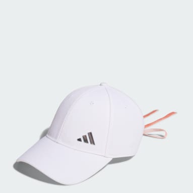 Women Golf White Ribbon Cap