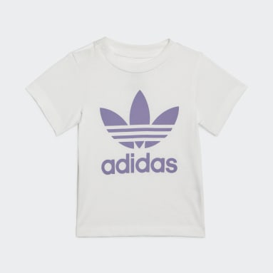 Ensemble t-shirt et short Trefoil Pourpre Bambins & Bebes 0-4 Years Originals