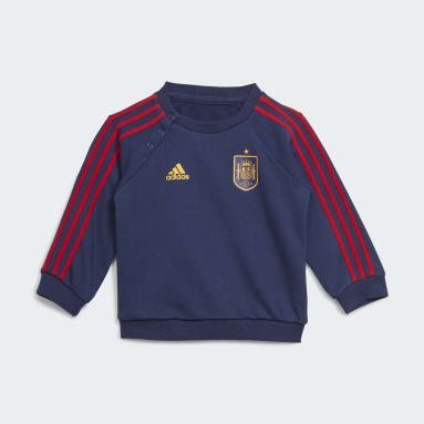 Kinderen Voetbal blauw Spanje 3-Stripes Baby Joggingpak