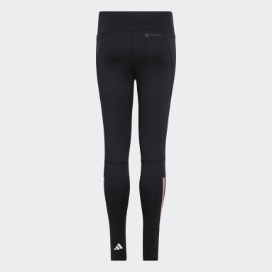 Dívky Sportswear černá Legíny Training AEROREADY 3-Stripes High-Rise 7/8 Optime Pocket