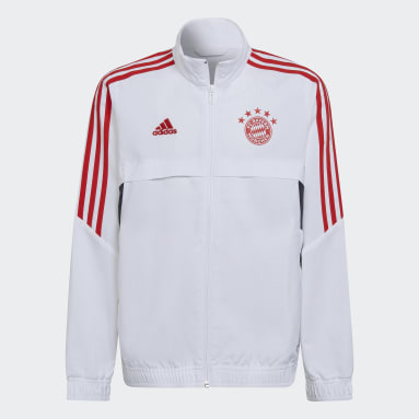 FC Bayern Condivo 22 Presentation Jacket Bialy