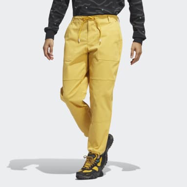 Men Golf Yellow Adicross Golf Pants