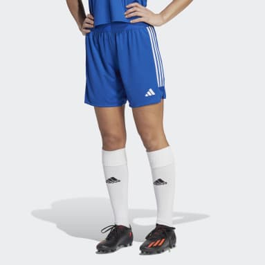 Women Football Blue Tiro 23 League Long-Length Shorts